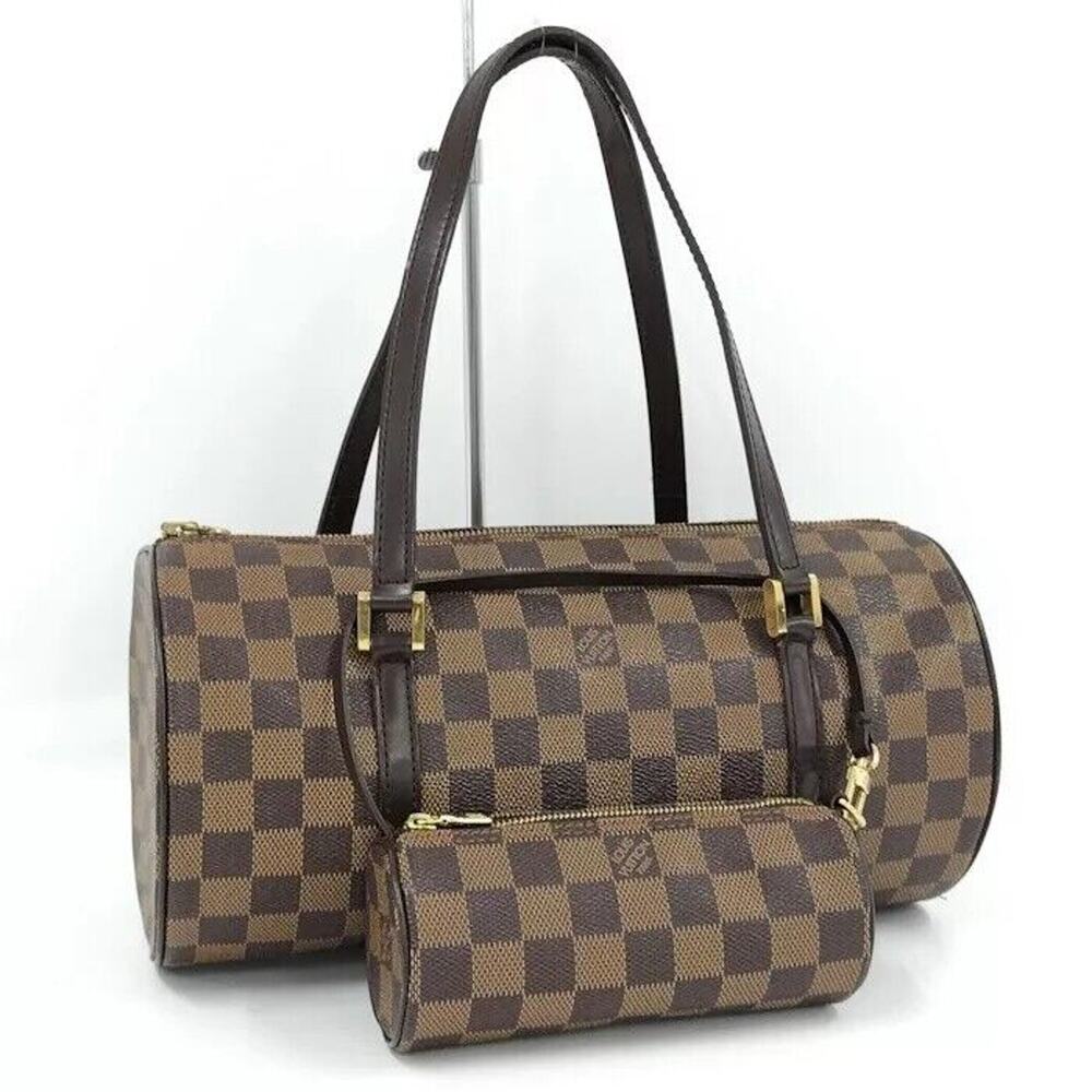 Louis Vuitton Papillon Damier Ebene Handbag w/ Pouch - date code #MB3068